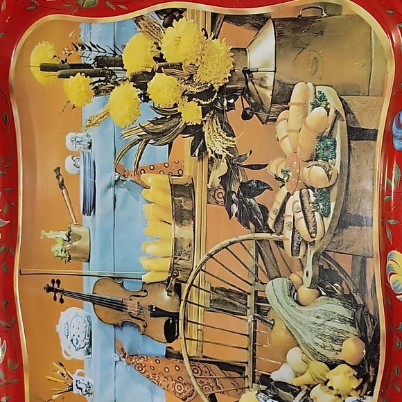 Coca-Cola Fall Serving Tray, Vintage.1961 Fall Harvest - Picture 2 of 5